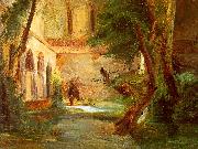 Charles Blechen Monastery in the Wood